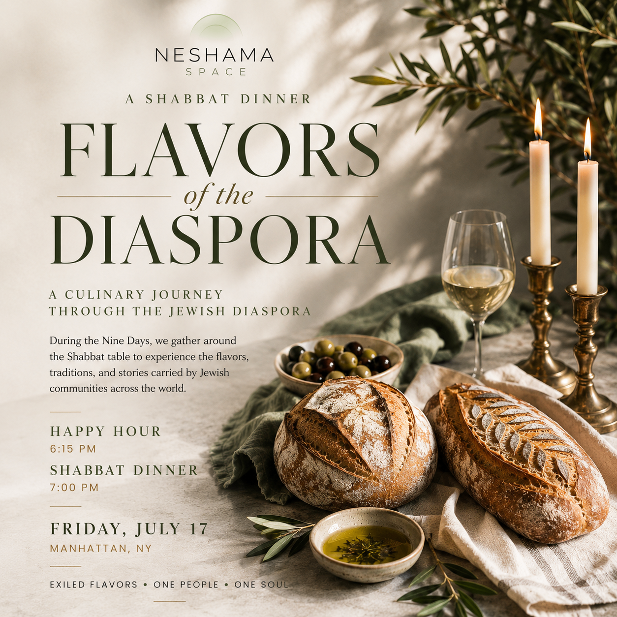 Shabbat Dinner · July 17